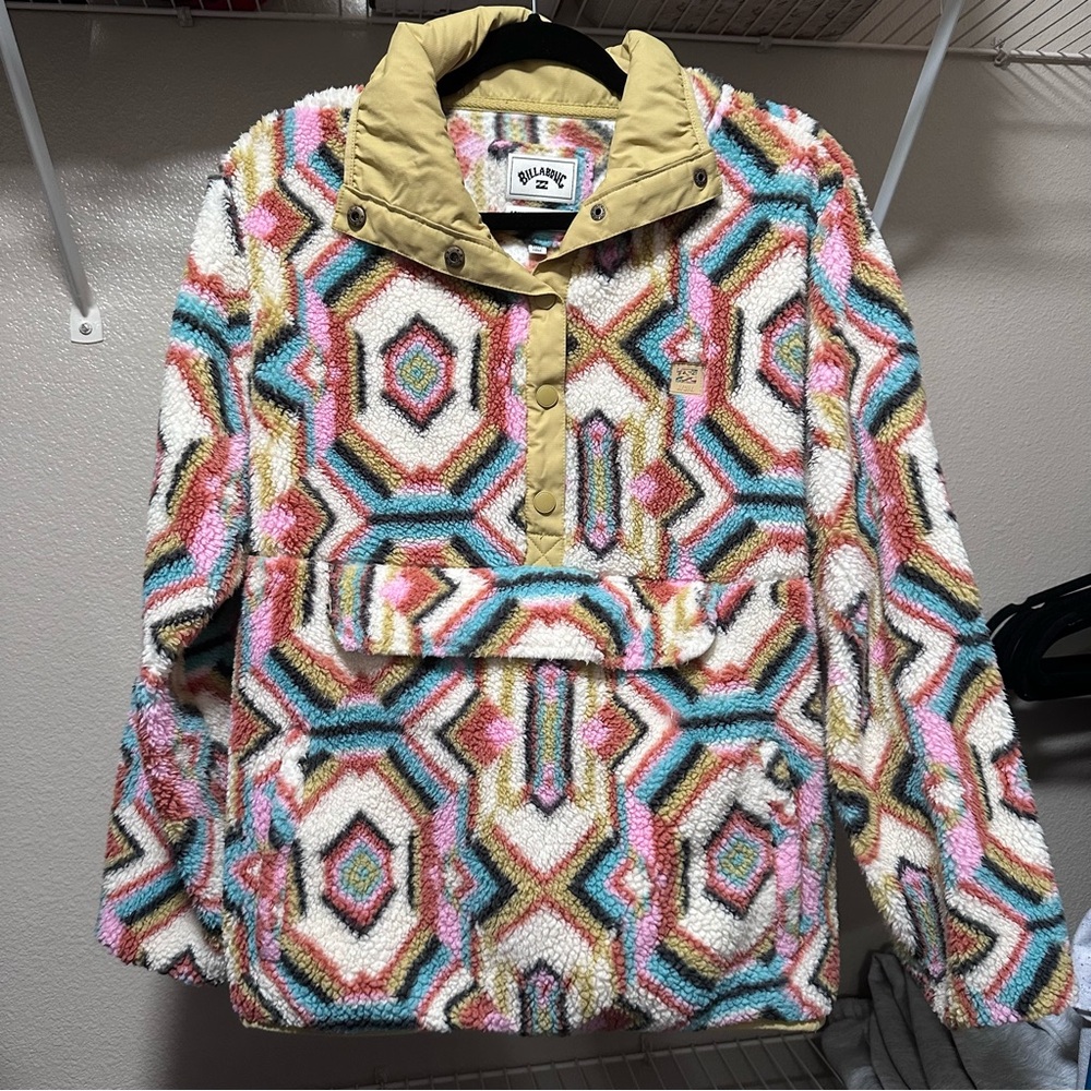 Billabong Adventure Division Switchback Pullover Half Snap Sherpa Fleece